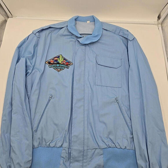 Vtg 1988 Tucson Retro Balloon Festival Bomber Jacket Windbreaker‎ Blue L - Picture 8 of 14